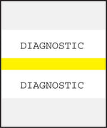 Medical Arts Press® Standard Preprinted Chart Divider Tabs; Diagnostic, Yellow