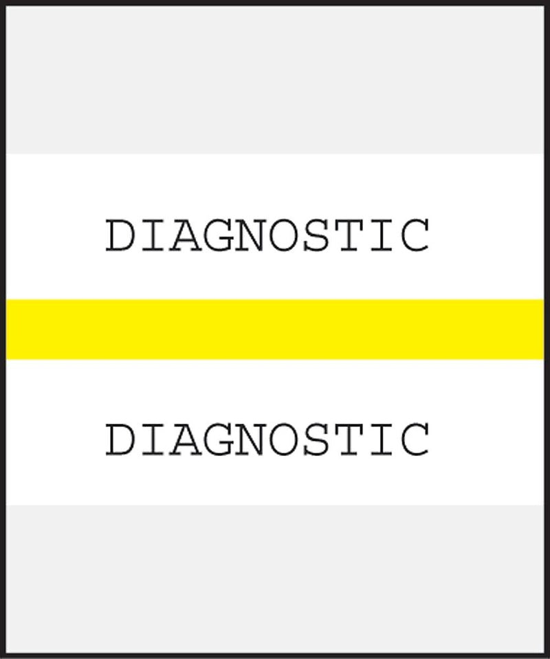 Medical Arts Press® Standard Preprinted Chart Divider Tabs; Diagnostic, Yellow