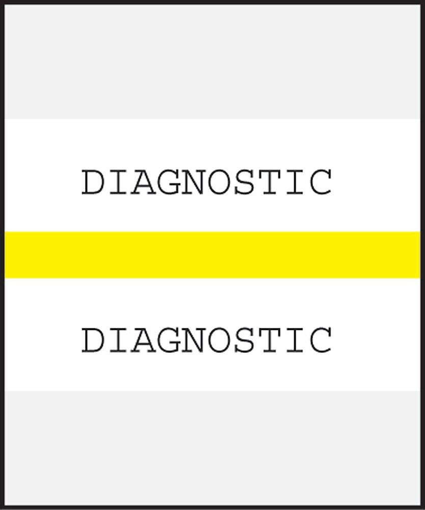 Medical Arts Press® Standard Preprinted Chart Divider Tabs; Diagnostic, Yellow