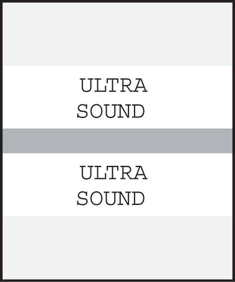 Medical Arts Press Standard Preprinted Chart Divider Tabs, Ultrasound, 1-1/4" x 1-1/2", Gray, 100/Pack (30599)
