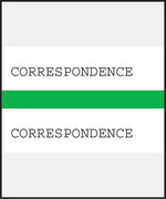 Medical Arts Press® Standard Preprinted Chart Divider Tabs; Correspondence, Green