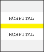 Medical Arts Press® Standard Preprinted Chart Divider Tabs; Hospital, Yellow