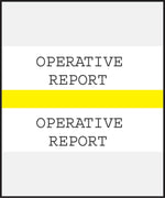 Medical Arts Press® Standard Preprinted Chart Divider Tabs; Operative Report, Yellow