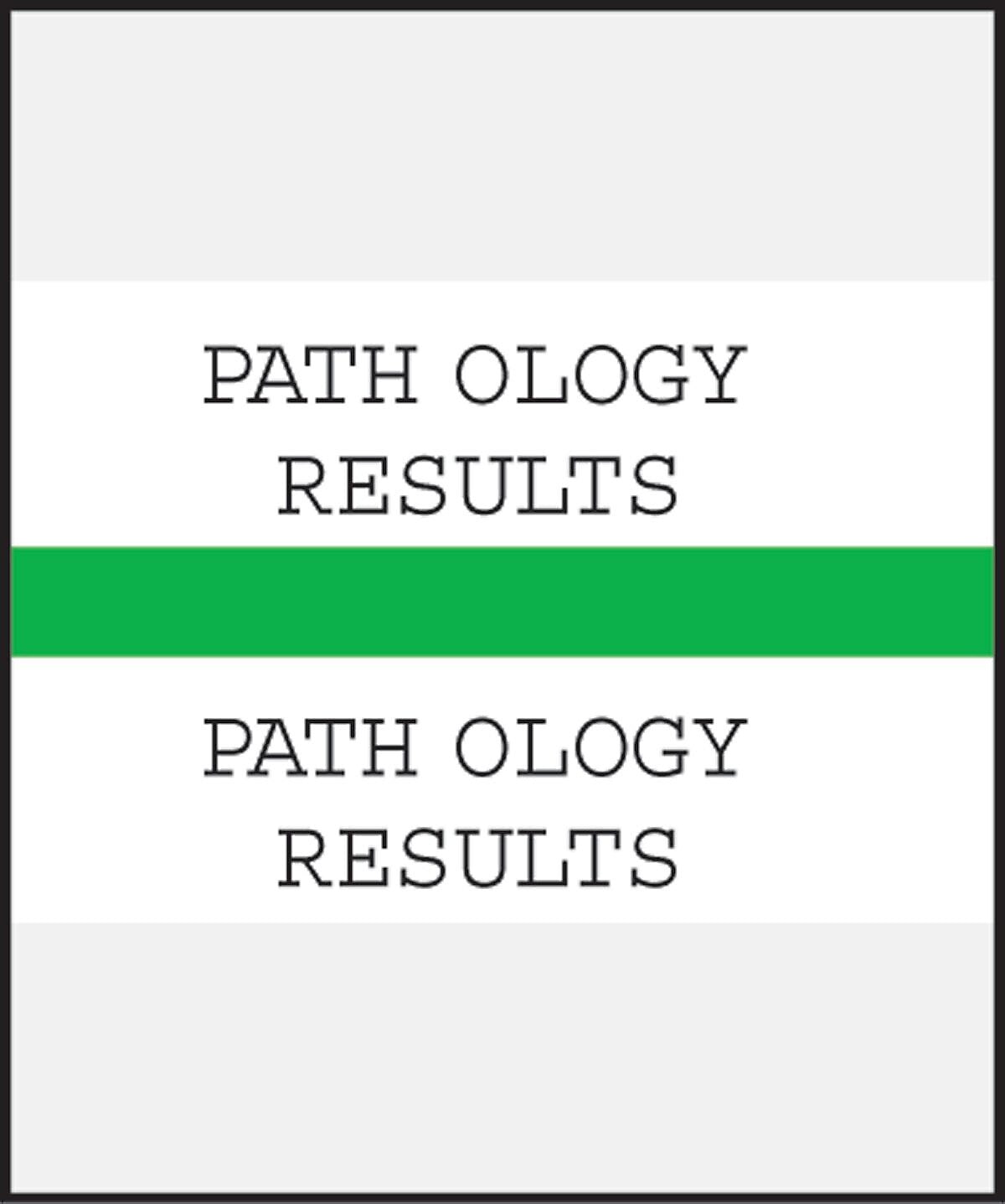 Medical Arts Press® Standard Preprinted Chart Divider Tabs; Pathology Results, Green