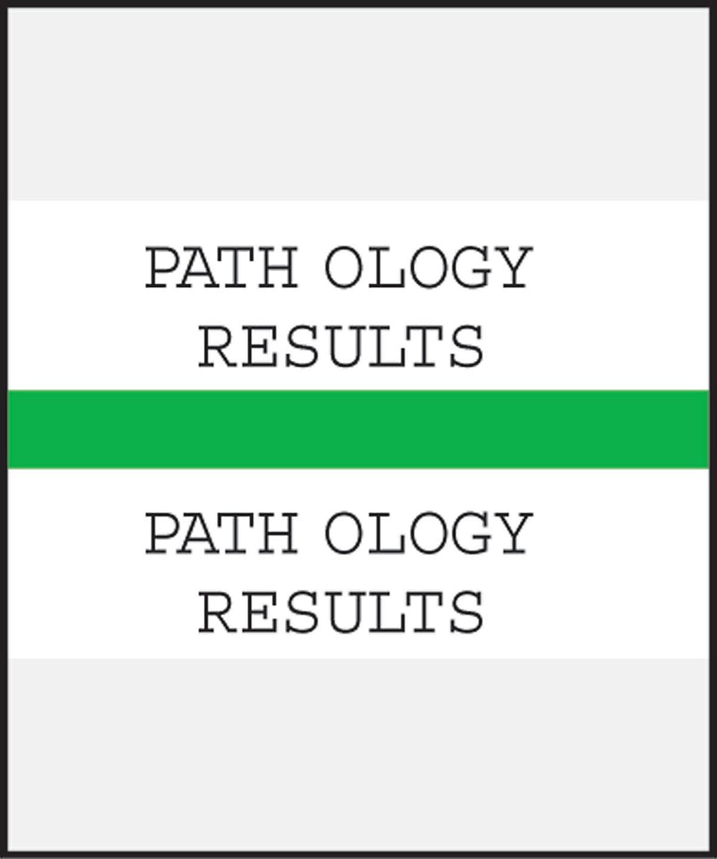 Medical Arts Press® Standard Preprinted Chart Divider Tabs; Pathology Results, Green