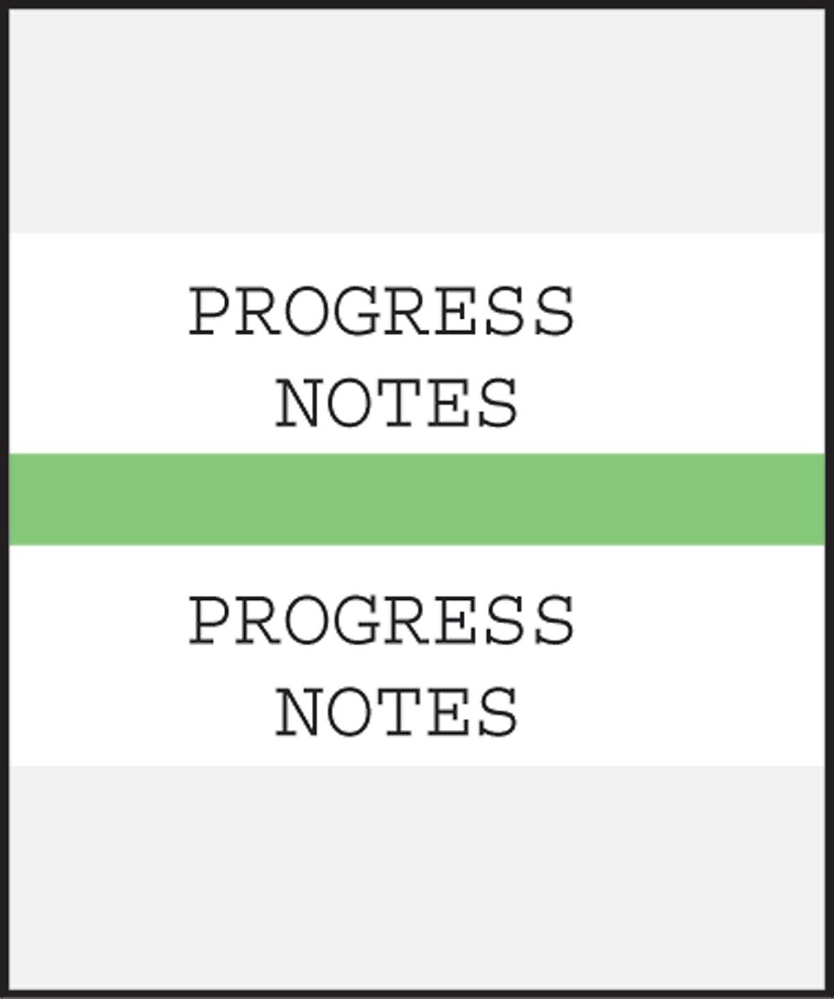 Medical Arts Press® Standard Preprinted Chart Divider Tabs; Progress Notes, Light Green