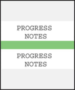 Medical Arts Press® Standard Preprinted Chart Divider Tabs; Progress Notes, Light Green