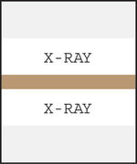 Medical Arts Press® Standard Preprinted Chart Divider Tabs; X-Ray, Tan