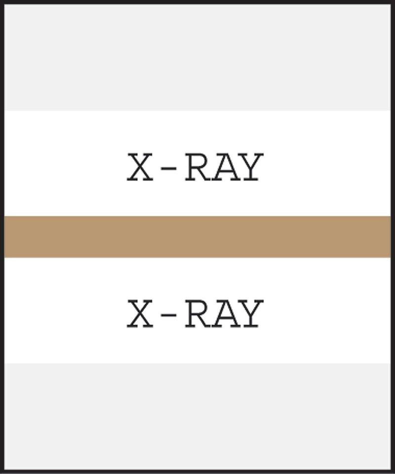 Medical Arts Press® Standard Preprinted Chart Divider Tabs; X-Ray, Tan