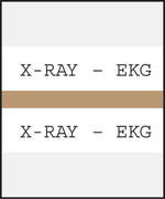 Medical Arts Press® Standard Preprinted Chart Divider Tabs; X-Ray®EKG, Tan