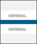 Medical Arts Press® Standard Preprinted Chart Divider Tabs; Referrals, Dark Blue