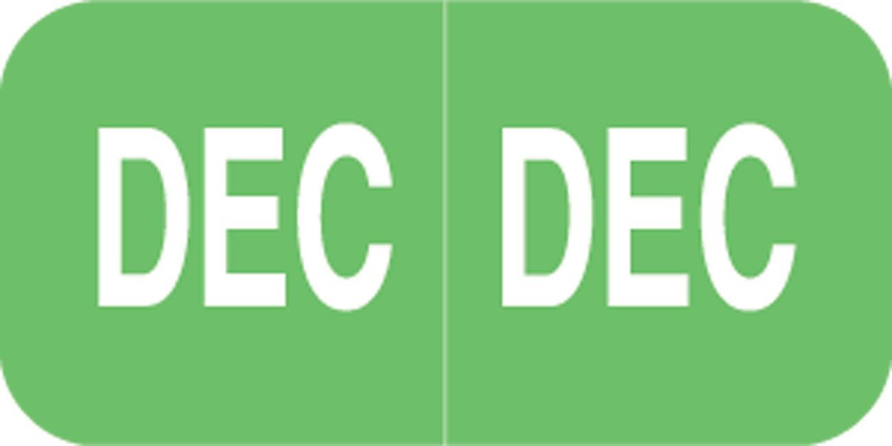 Medical Arts Press® Smead® Compatible Month Labels; December