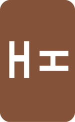Medical Arts Press® Smead® Alpha-Z® Compatible Alpha Sheet Labels, "H"