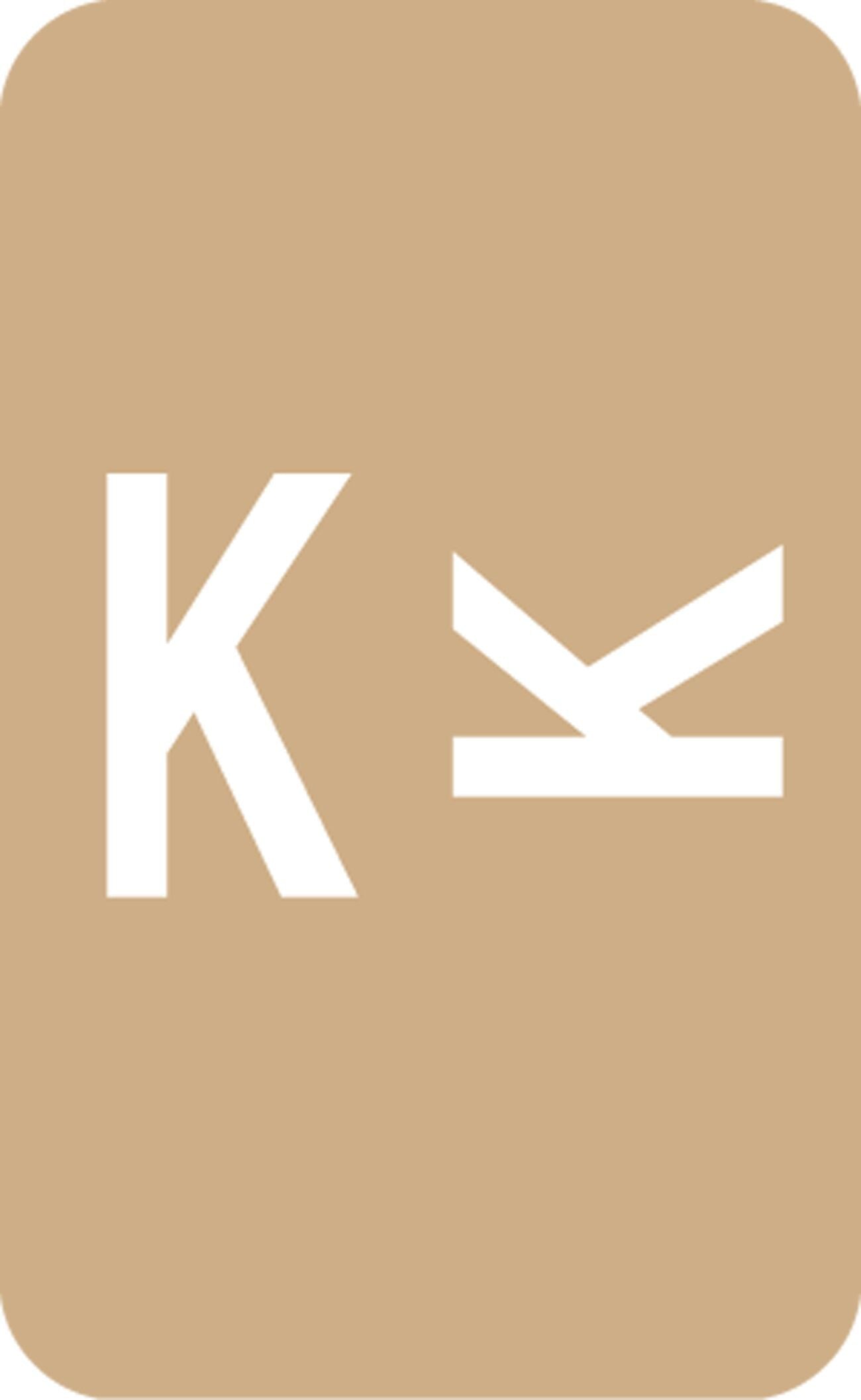 Medical Arts Press® Smead® Alpha-Z® Compatible Alpha Sheet Labels, "K"