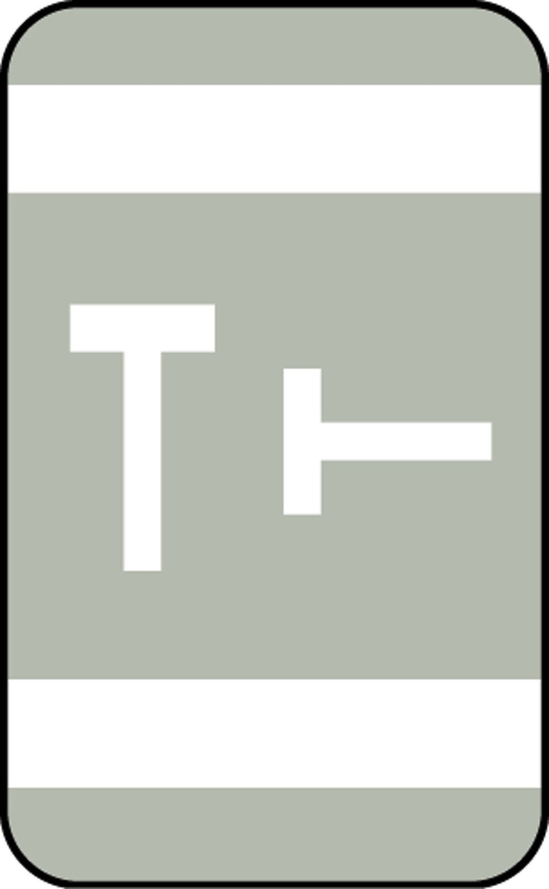 Medical Arts Press® Smead® Alpha-Z® Compatible Alpha Sheet Labels, "T"