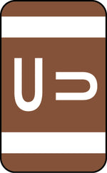 Medical Arts Press® Smead® Alpha-Z® Compatible Alpha Sheet Labels, "U"