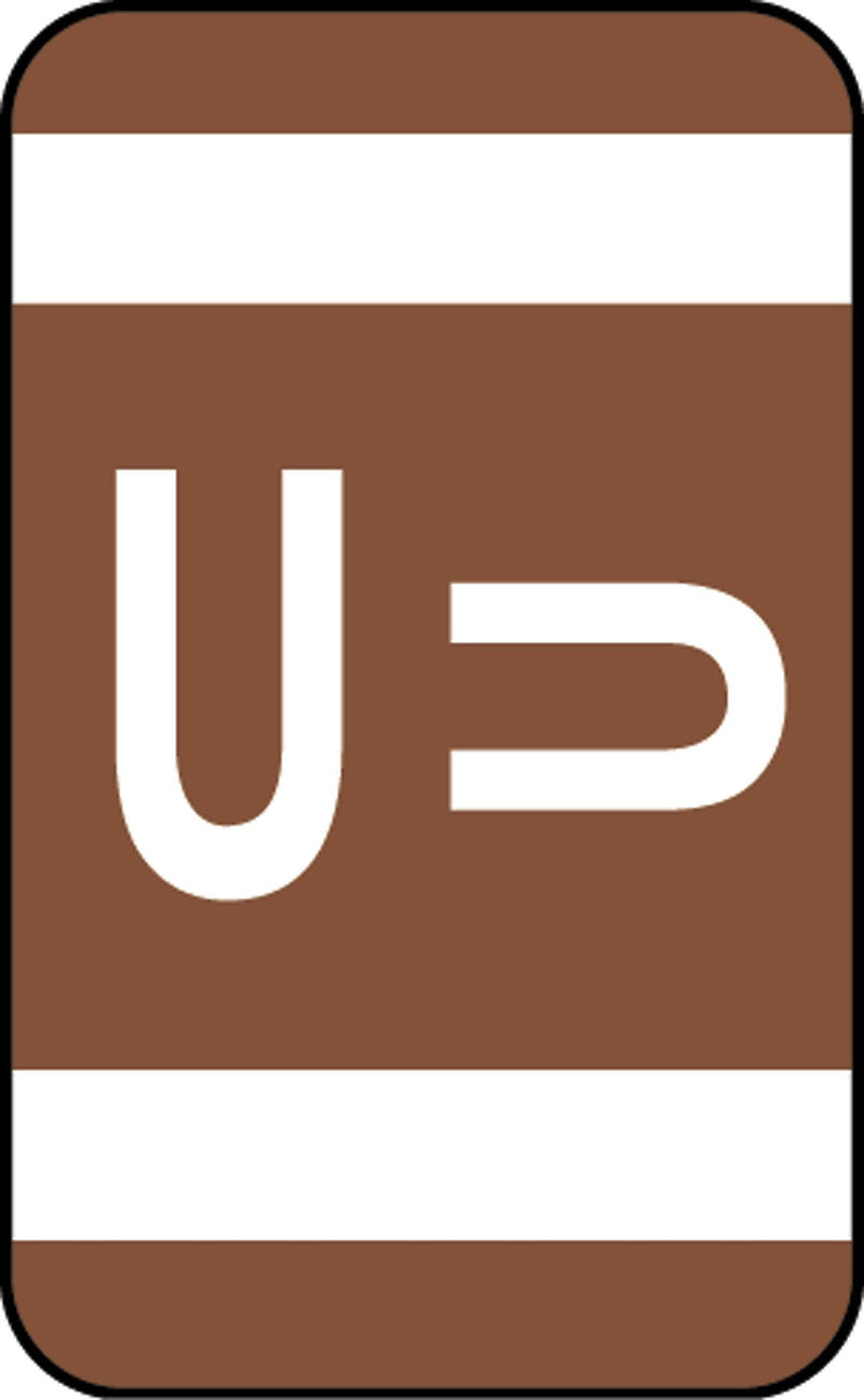 Medical Arts Press® Smead® Alpha-Z® Compatible Alpha Sheet Labels, "U"