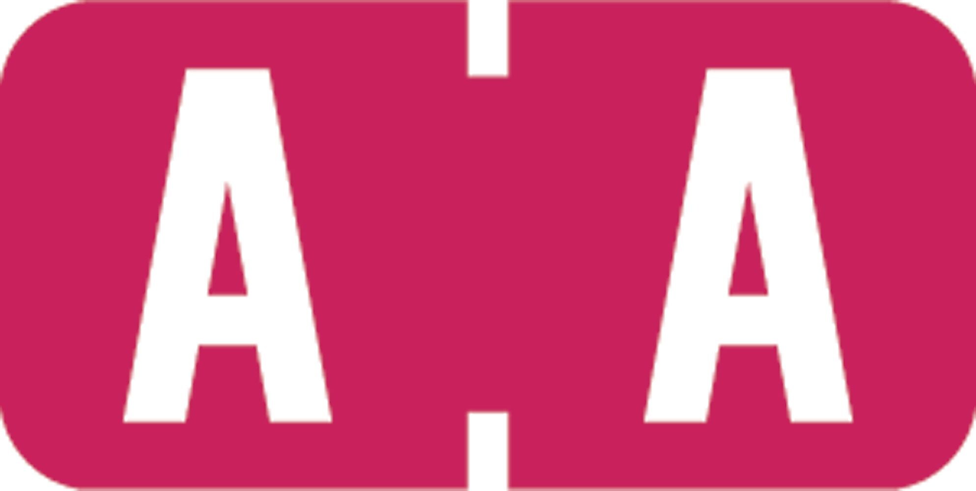 Medical Arts Press TAB Products Compatible Alpha Mini Label Sheets, "A", 250/Pack (36600)