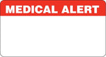 Chart Alert Medical Labels, Medical Alert, Red and White, 1-3/4x3-1/4", 500 Labels