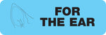 Veterinary Medication Instruction Labels, For the Ear, Light Blue, 1/2x1-1/2", 500 Labels