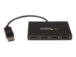 StarTech MSTDP124DP DisplayPort to 4x DisplayPort Signal Splitter for Television, Monitor or Projector