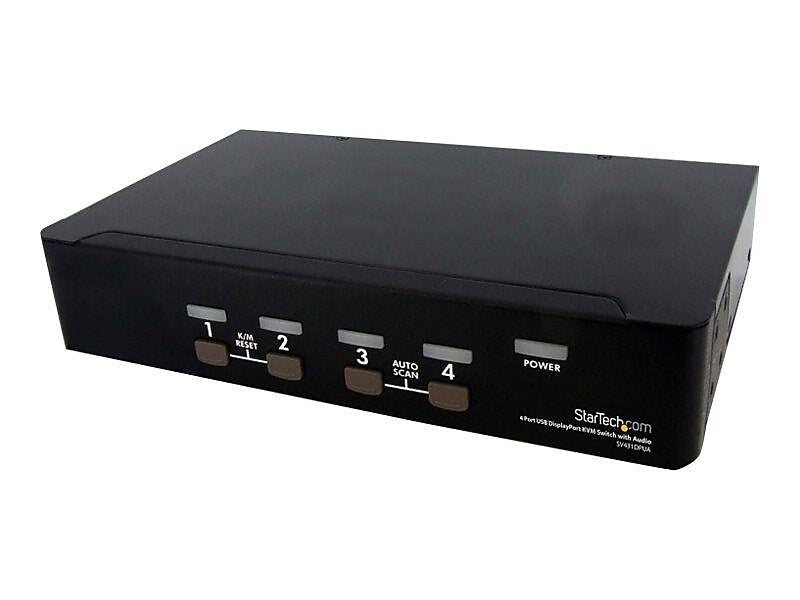 StarTech SV431DPUA 4 Port USB Dual Link DVI KVM Switch with Audio