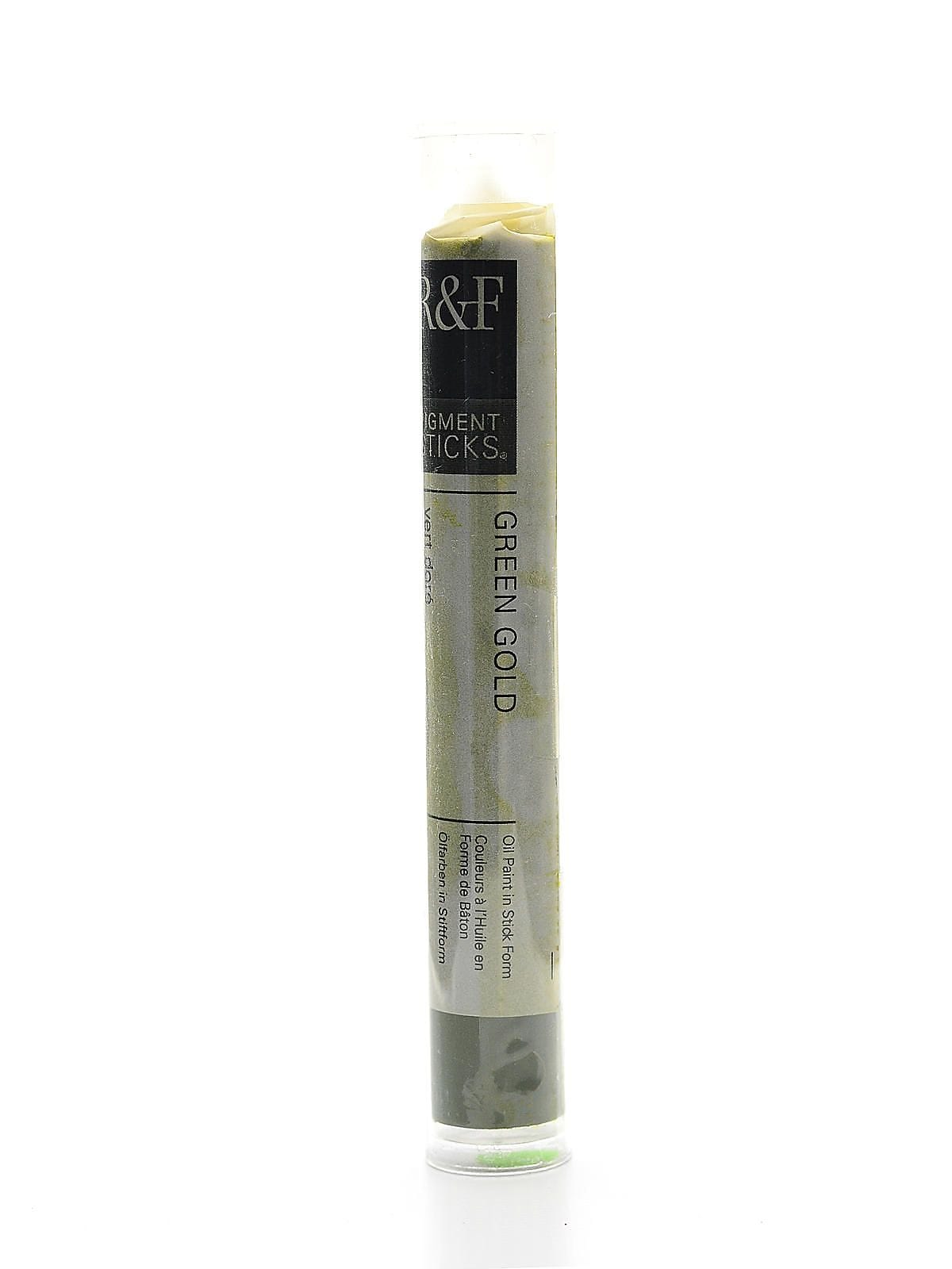 R  And  F Handmade Paints Pigment Sticks Green Gold 38 Ml