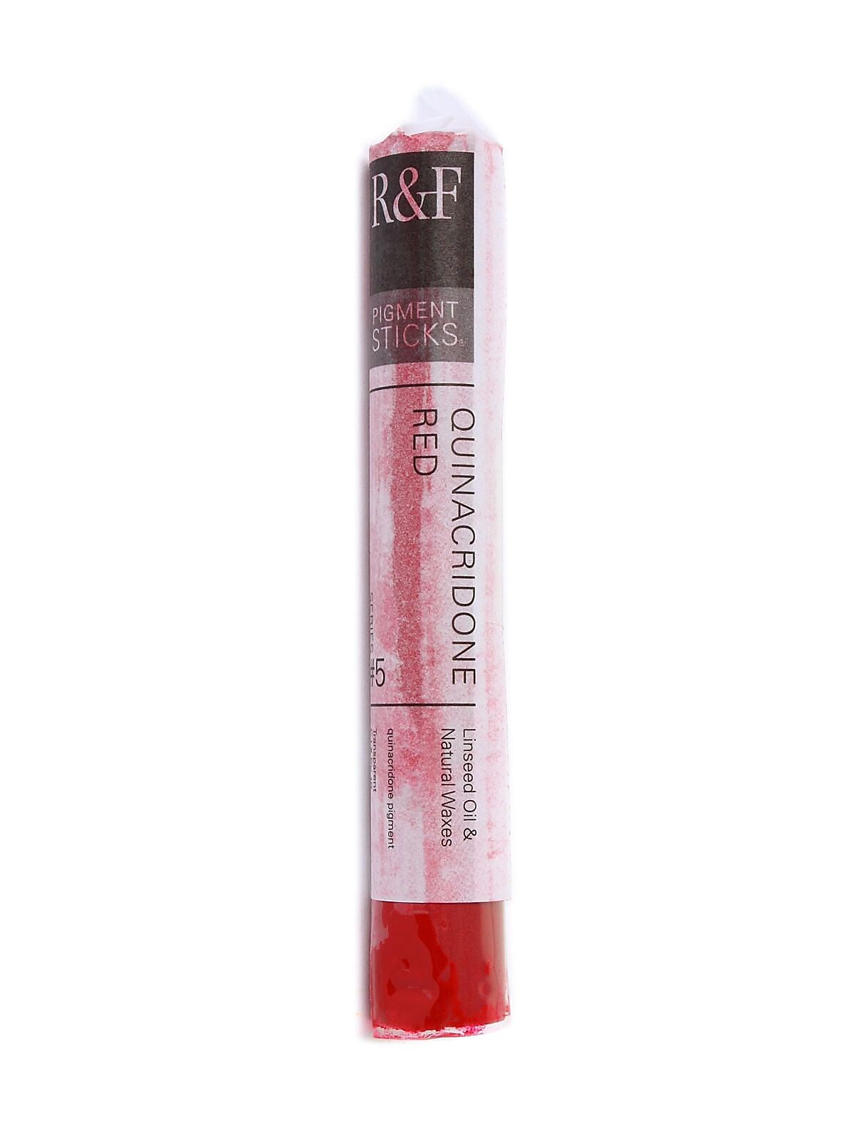 R  And  F Handmade Paints Pigment Sticks Quinacridone Red 38 Ml