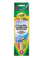 Crayola Colored Pencils Of 8 Metallic Colors, 6 Boxes/Pack