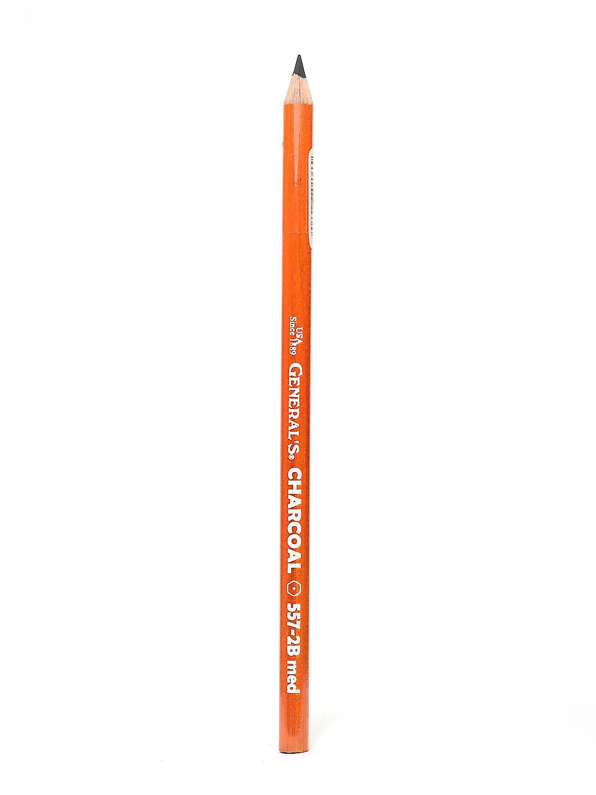 General's 557 Medium Charcoal Pencil, Black, 12/Pack (33609-PK12)