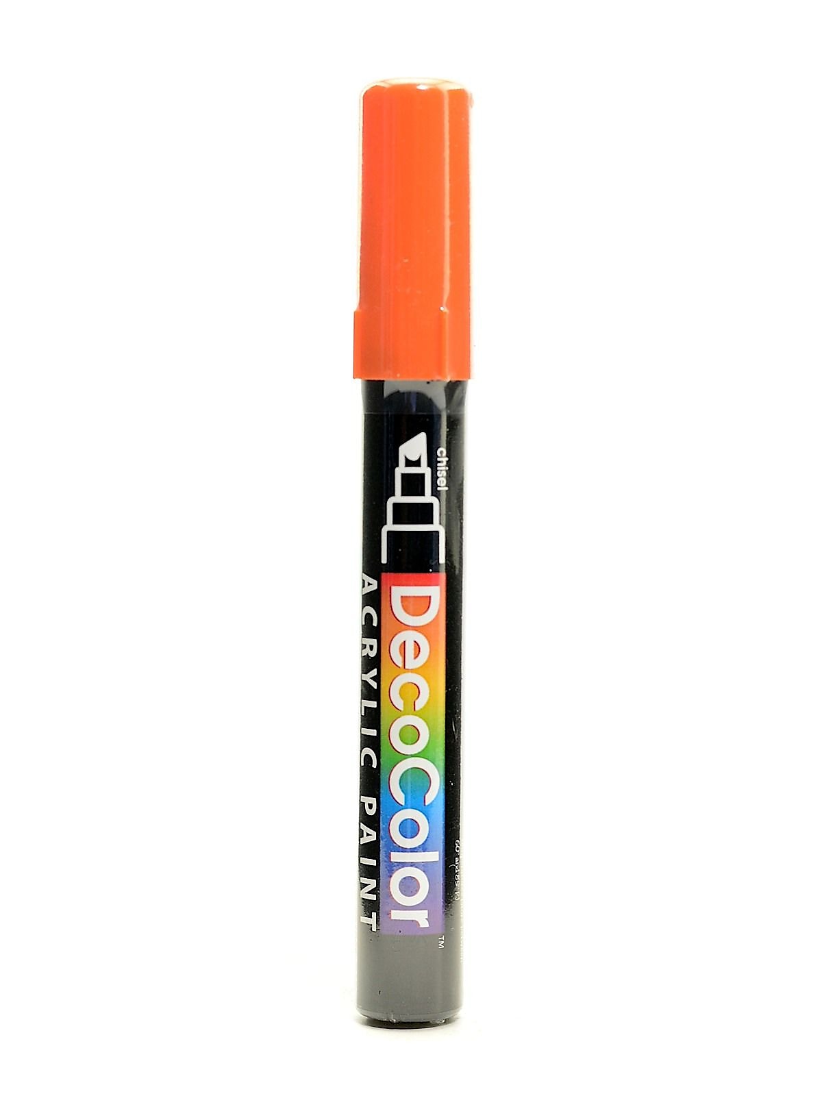 Marvy Uchida Decocolor Acrylic Paint Markers orange chisel tip [Pack of 6]