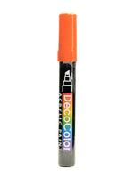 Marvy Uchida Decocolor Acrylic Paint Markers orange chisel tip [Pack of 6]