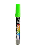 Marvy Uchida Decocolor Acrylic Paint Markers Light Green Chisel Tip [Pack Of 6]