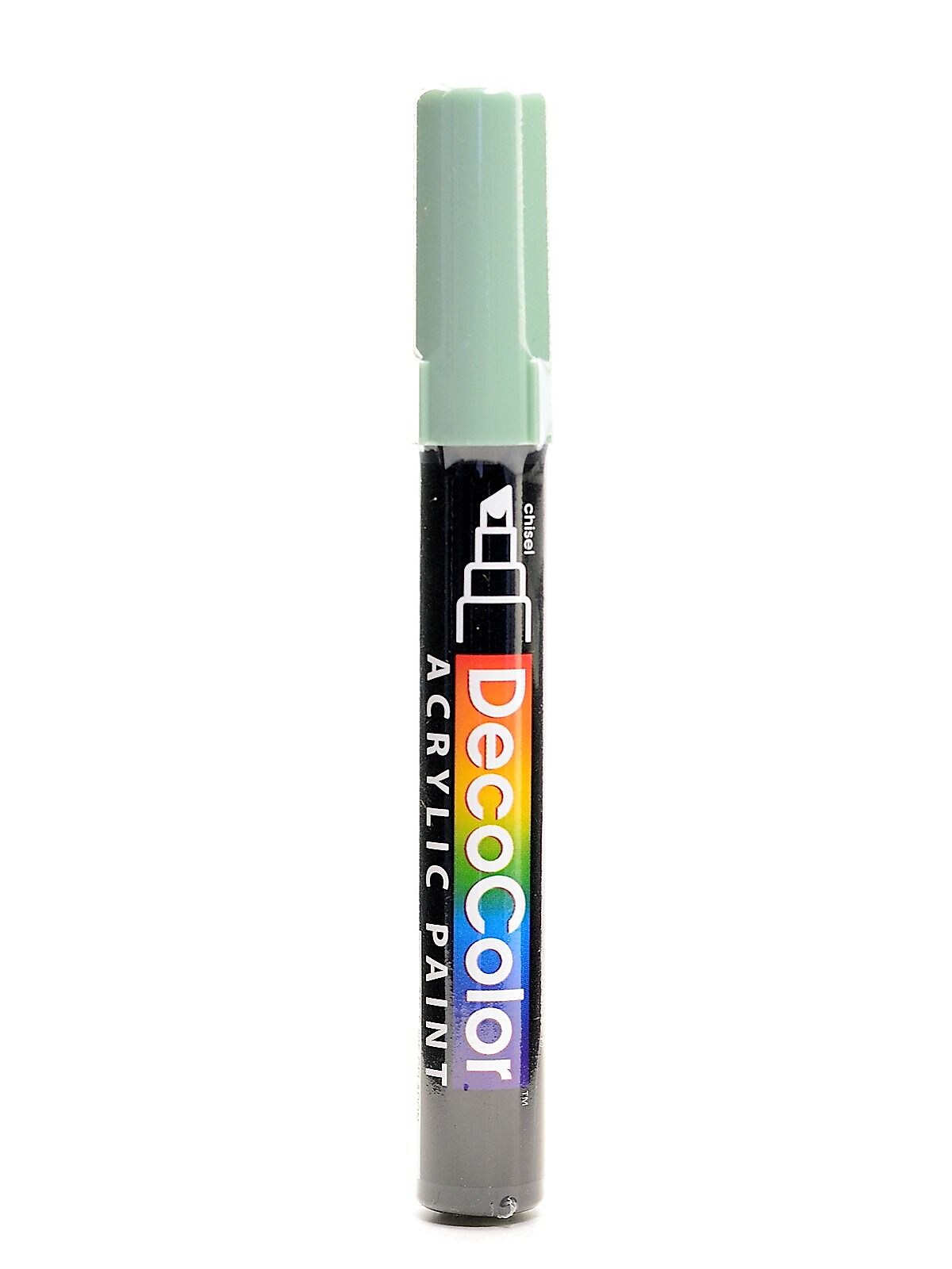Marvy Uchida Decocolor Acrylic Paint Markers Celadon Chisel Tip [Pack Of 6]