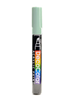 Marvy Uchida Decocolor Acrylic Paint Markers Celadon Chisel Tip [Pack Of 6]
