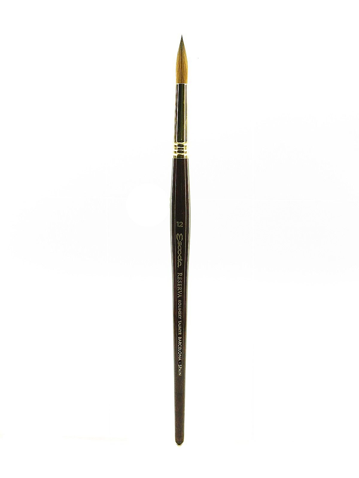 Escoda Series-1212 Tajmyr Kolinsky Sable Brushes, 12 Round (95835)