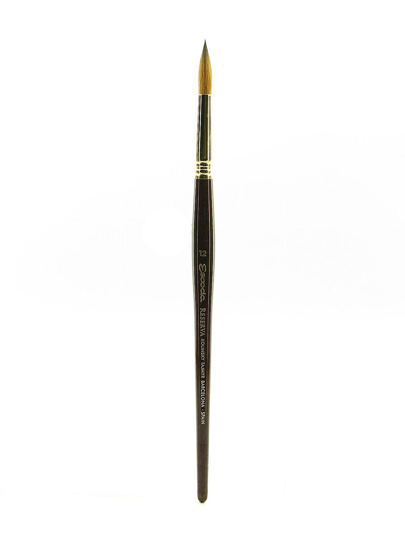 Escoda Series-1212 Tajmyr Kolinsky Sable Brushes, 12 Round (95835)