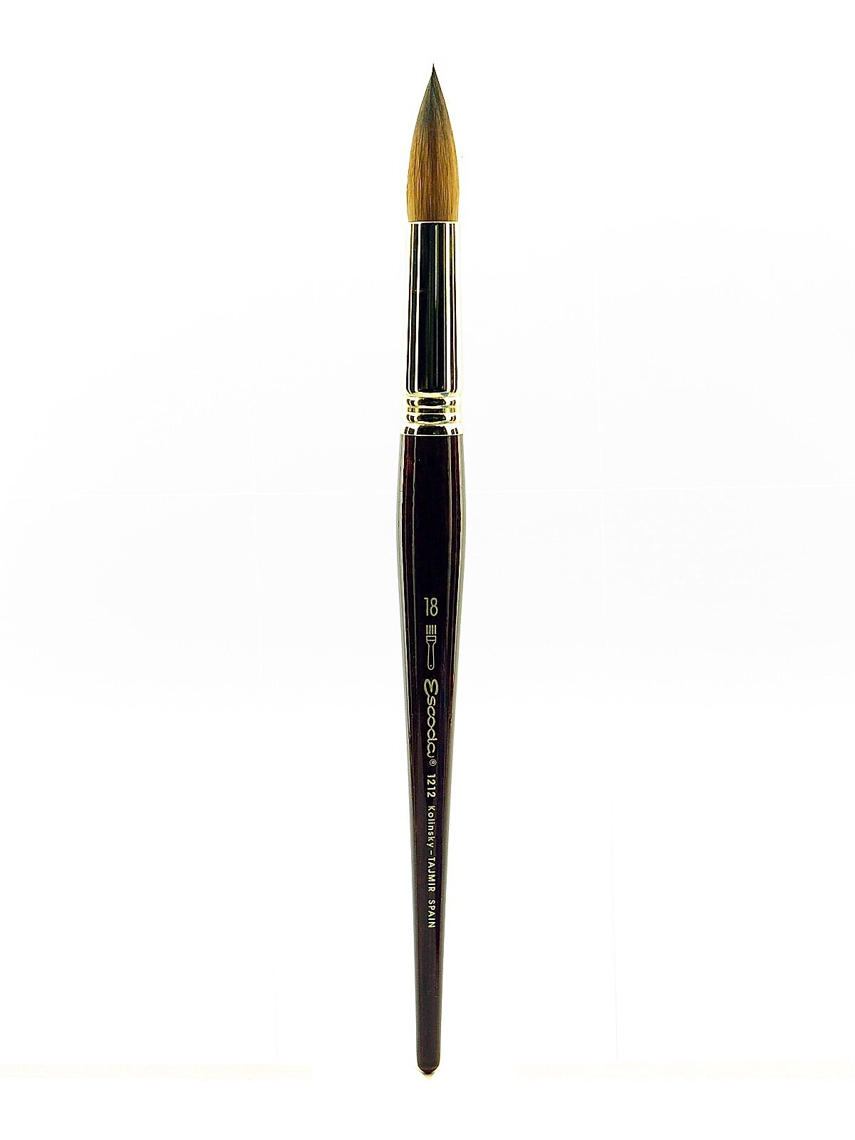 Escoda Series 1212 Tajmyr Kolinsky Sable Brushes 18 Round
