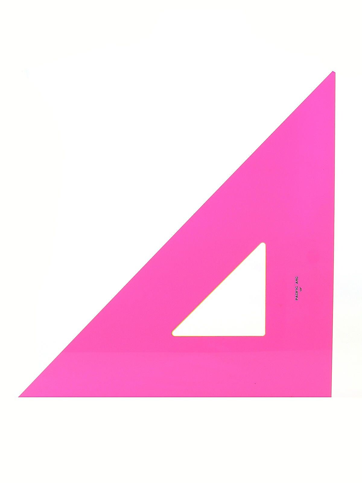 Pacific Arc Professional Fluorescent Triangles, 18", 45/90-Degrees (12098)