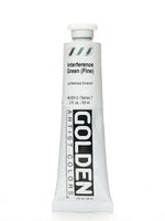 Golden Iridescent And Interference Acrylic Paints, Interference Green, Fine, 2Oz (19398)