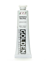 Golden Iridescent And Interference Acrylic Paints Interference Red Fine 2 Oz.