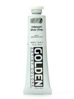 Golden Iridescent And Interference Acrylic Paints Iridescent Silver Fine 2 Oz.