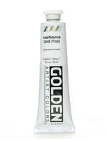 Golden Iridescent And Interference Acrylic Paints, Interference Gold, Fine, 2Oz (87556)