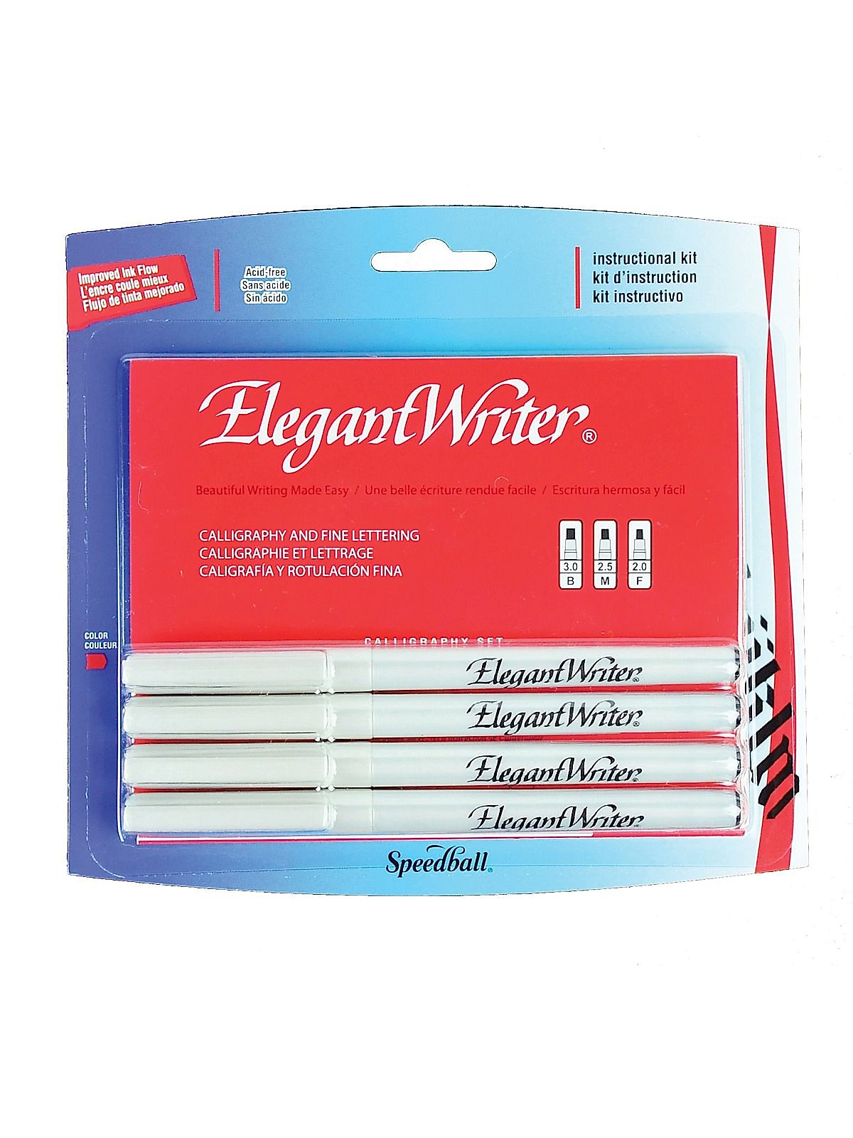 Speedball Elegant Writer Calligraphy Marker Sets black asst. points no. 2880 [Pack of 3]
