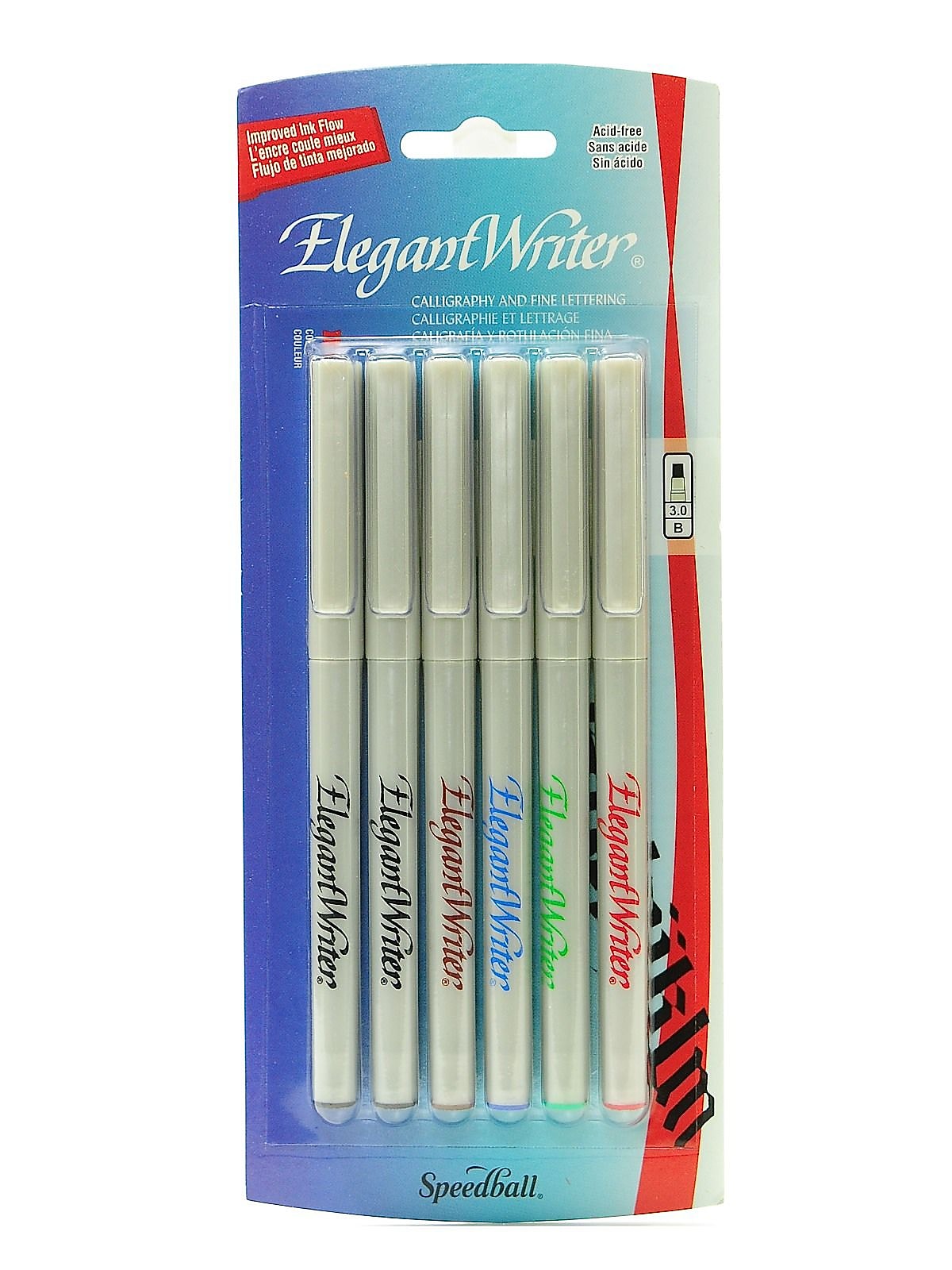 Speedball Elegant Writer Calligraphy Marker Set, Assorted, Broad Point, No. 2883, 2/Pack (43227-PK2)