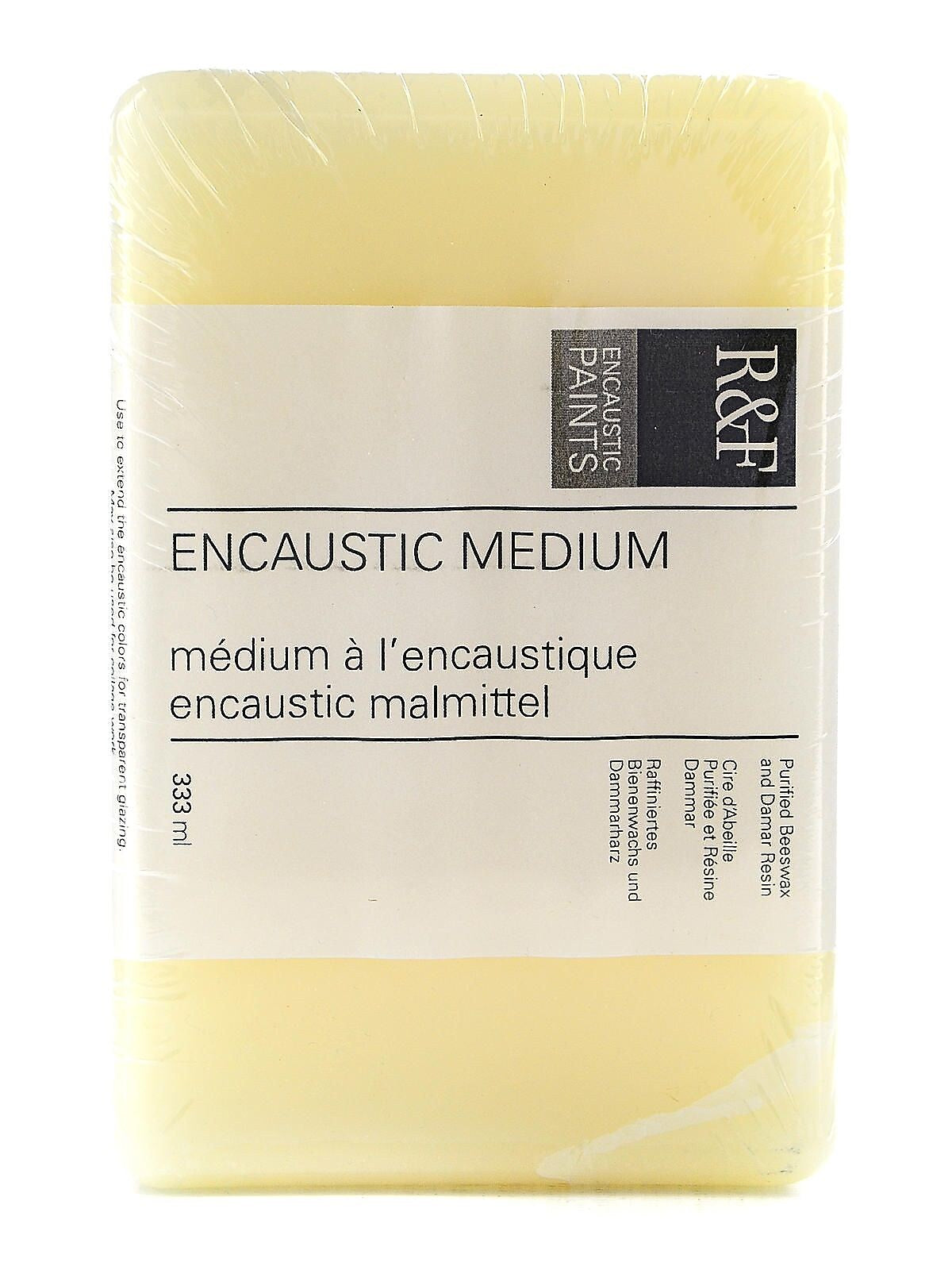 R  And  F Handmade Paints, Encaustic Medium, 333Ml, Cake (98136)