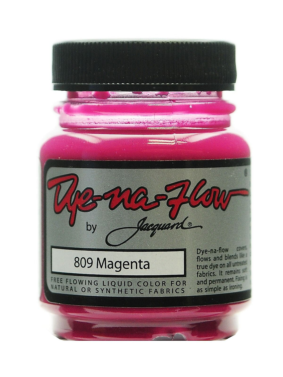Jacquard 64256-Pk4 Dye-Na-Flow Fabric Colors, Magenta 809, 2 1/4 Oz., Pack Of 4