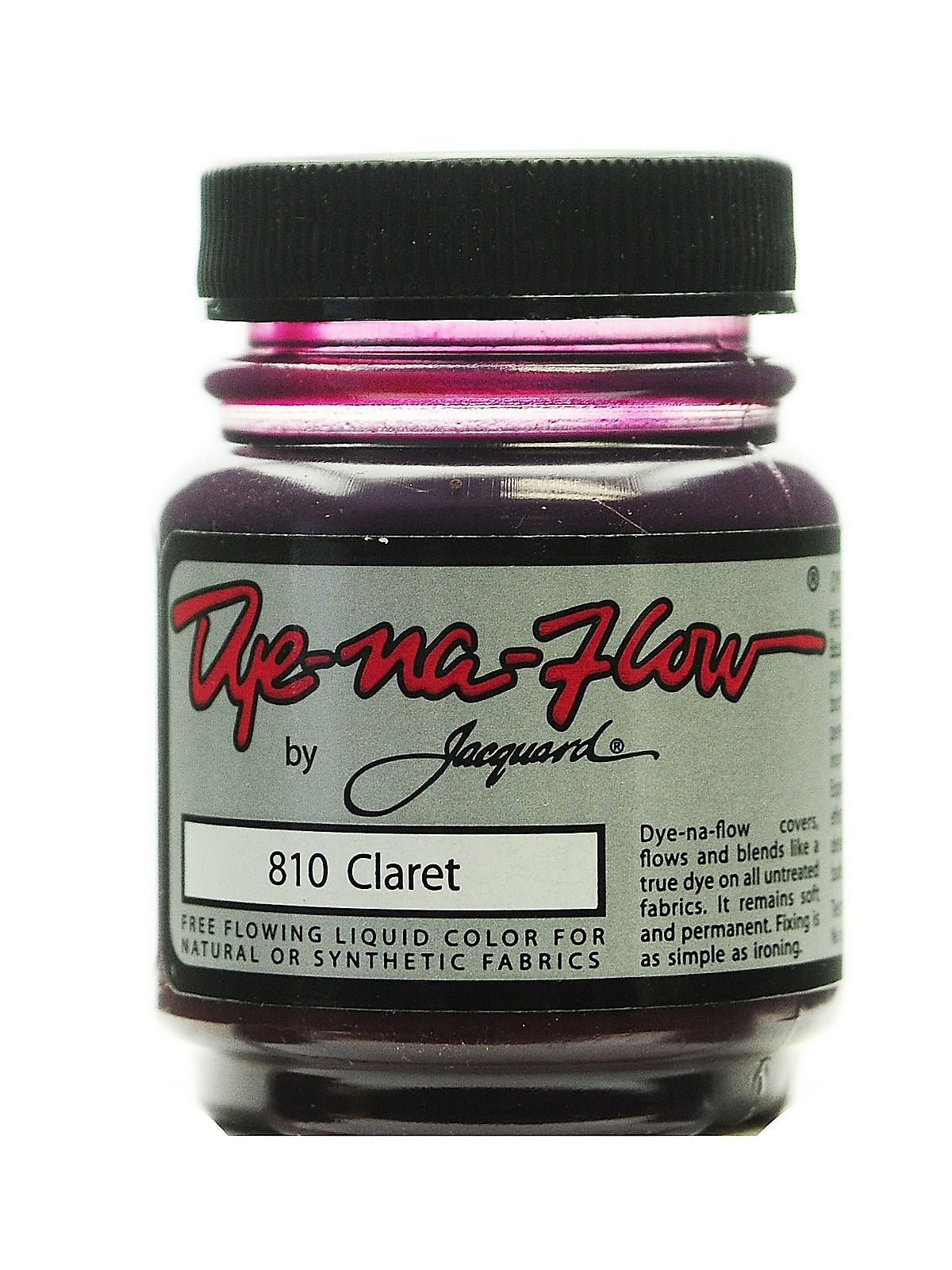 Jacquard 64257-Pk4 Dye-Na-Flow Fabric Colors, 810, Claret, 2-1/4Oz, 4/Pack