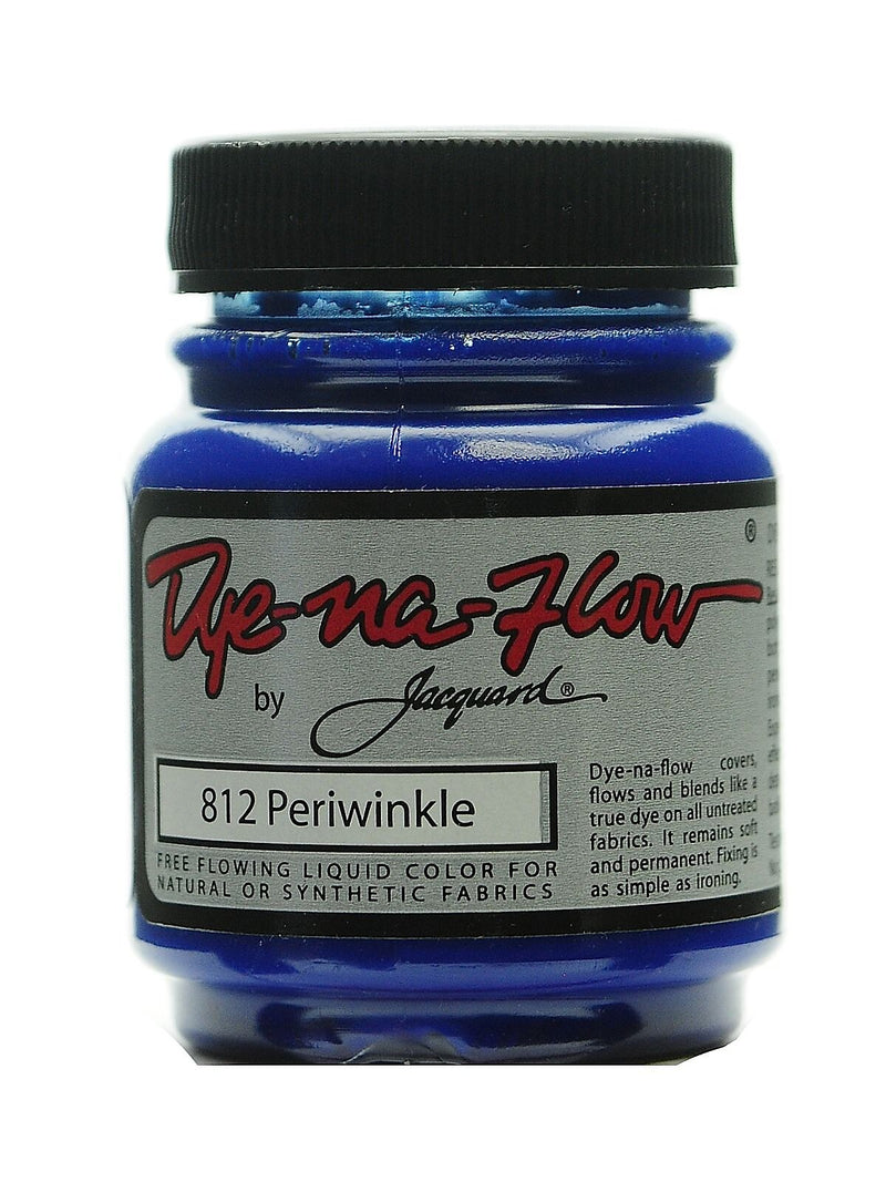 Jacquard 64259-Pk4 Dye-Na-Flow Fabric Colors, Periwinkle, 2 1/4Oz, 812, 4/Pack