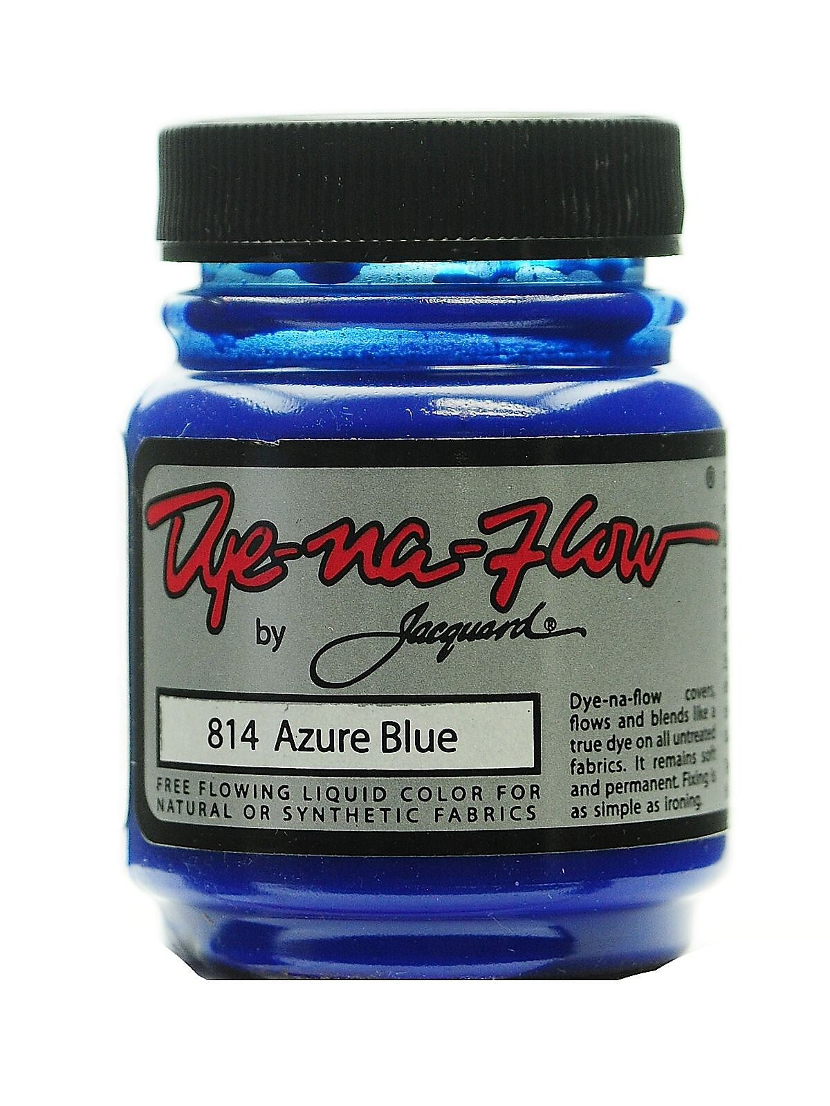 Jacquard Dye-Na-Flow Fabric Colors, Azure Blue No 814, 2 1/4Oz, 4/Pack (64262-Pk4)